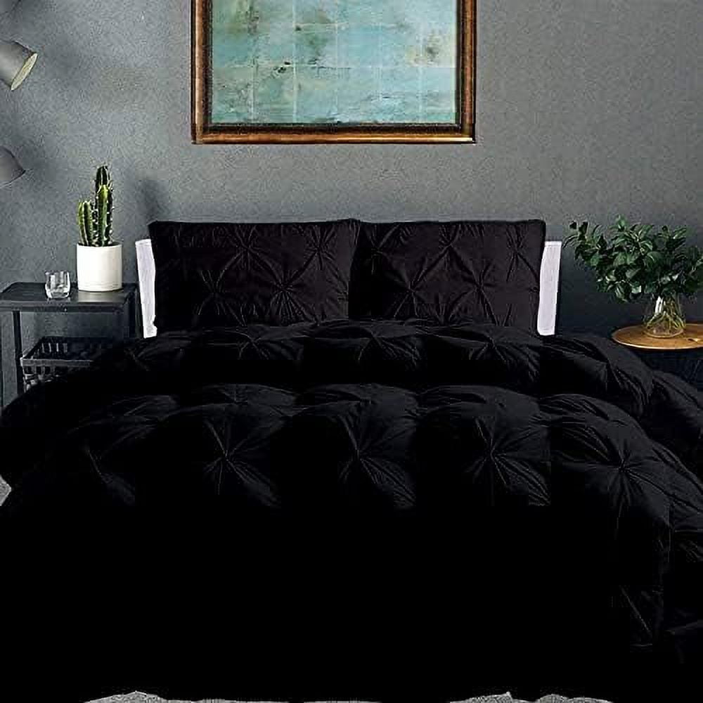 HOOMHIBIU 3 PC Comforter Set 100 Cotton 500 GSM All Season Goose Down