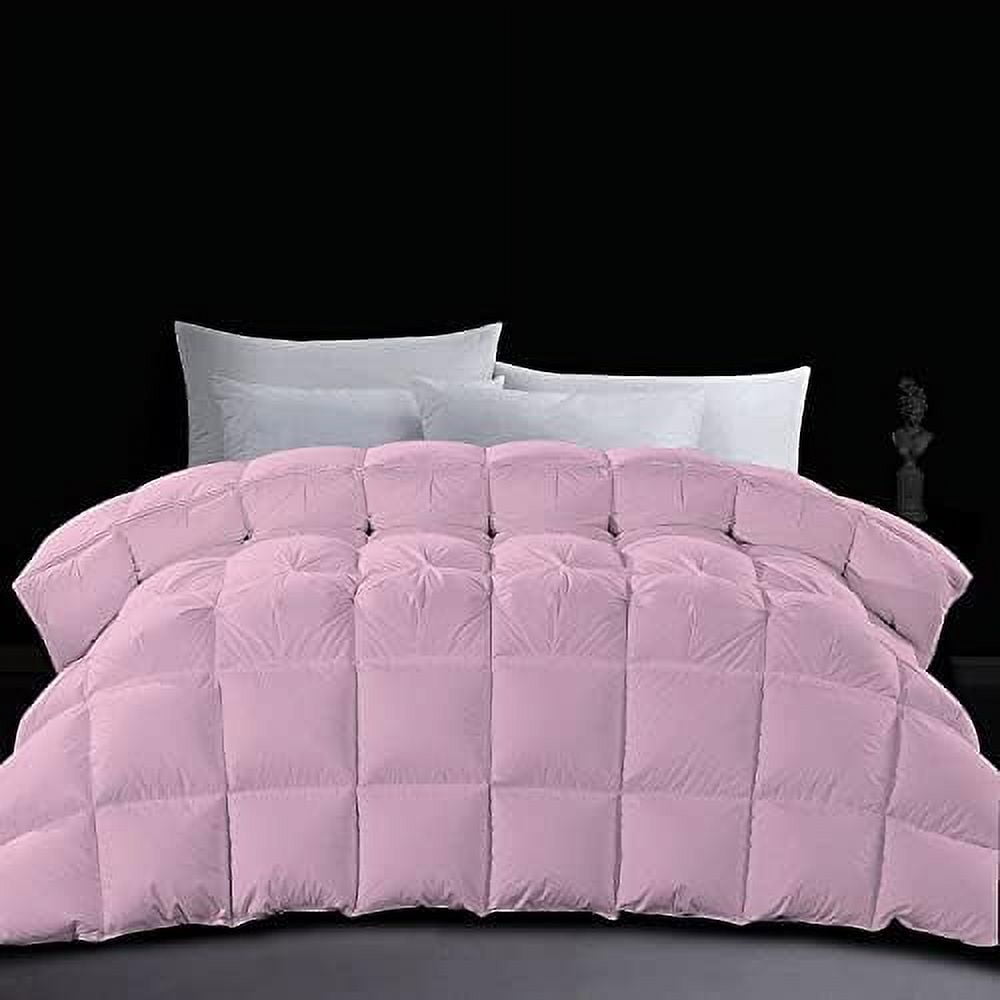 HOOMHIBIU Goose Down Comforter Lavender Oversized Queen Size 100 Soft