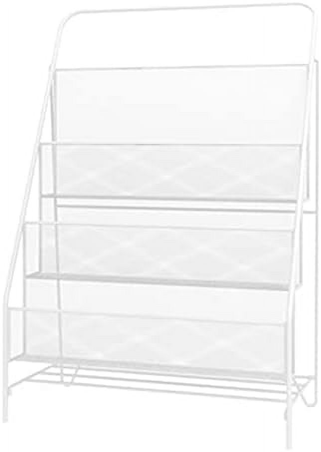 HOOMHIBIU Large Space Wrought Iron Books Newspapers and Magazines Racks