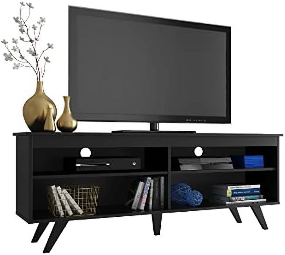 HOOMHIBIU TV Stand with 4 Shelves and Cable Management Entertainment Center for TVs up