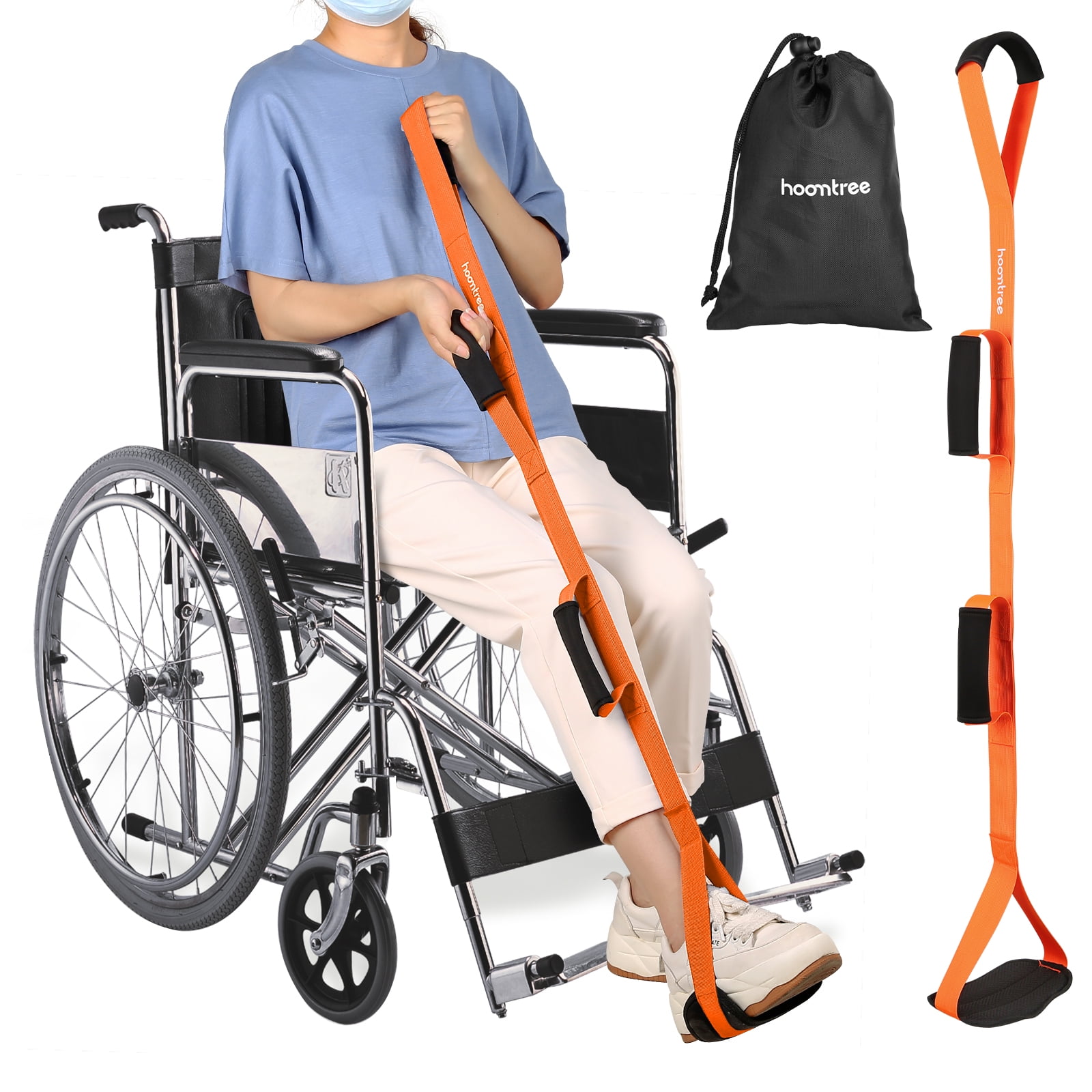 HOOMTREE 39'' Long Leg Lifter Hip Replacement,Rigid Leg Lifter Strap