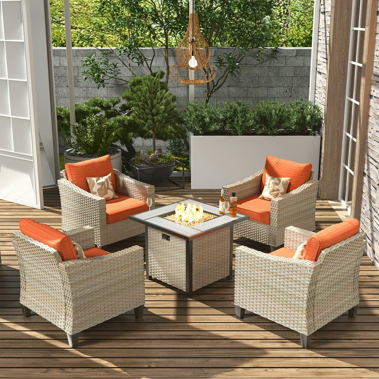 HOOOWOOO Pieces Outdoor Patio Furniture Sets with 30