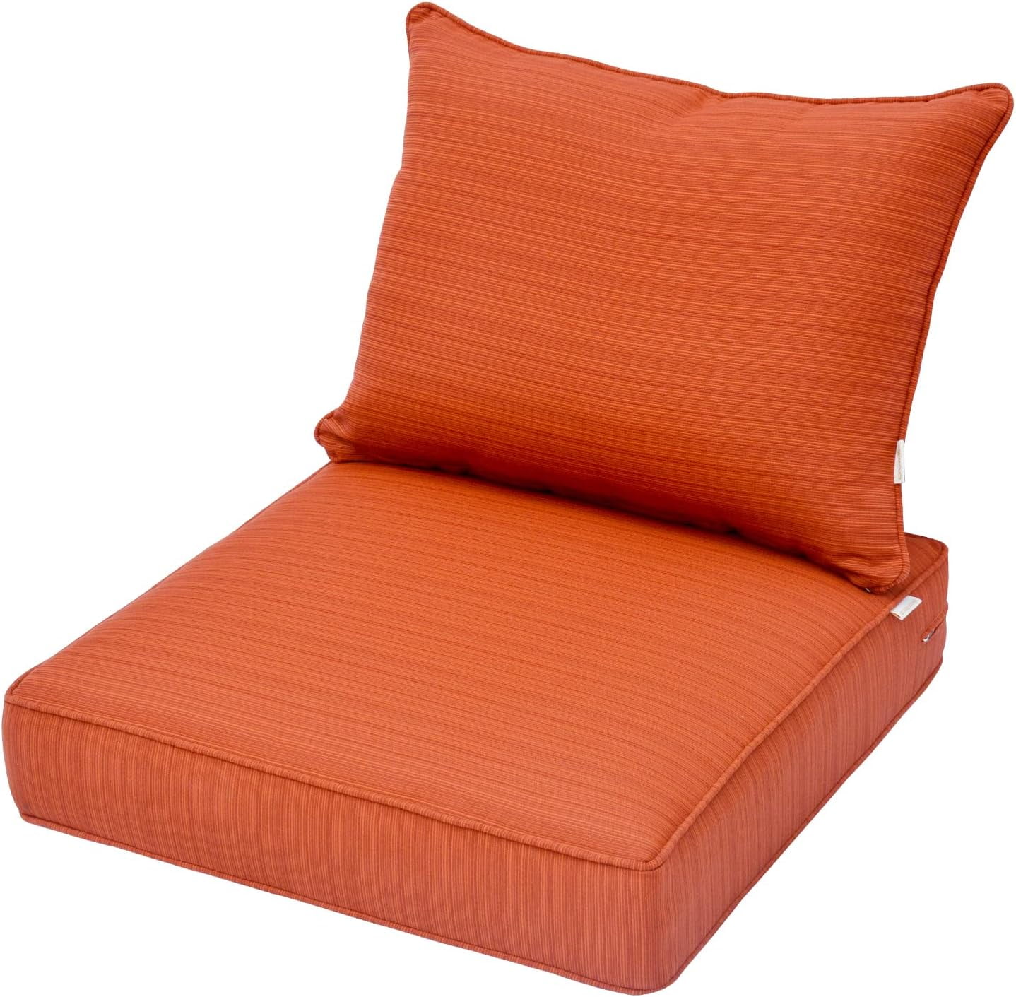 HOOOWOOO Outdoor Patio Seat Back Chair Cushions Set,24x24x5 Thick ...