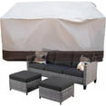 thumbnail image 1 of HOOOWOOO Outdoor Patio cover for 3-seat couch water resistant outdoor furniture cover for sofa, 1 of 15