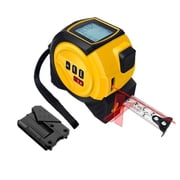 3-in-1 Laser Tape Measure, 196ft/60m Laser Distance Meter with 16ft/5m Tape, High Precision Laser Crosshair Tape Measure for Construction, LCD Screen Display, AutoLock Measuring Tape