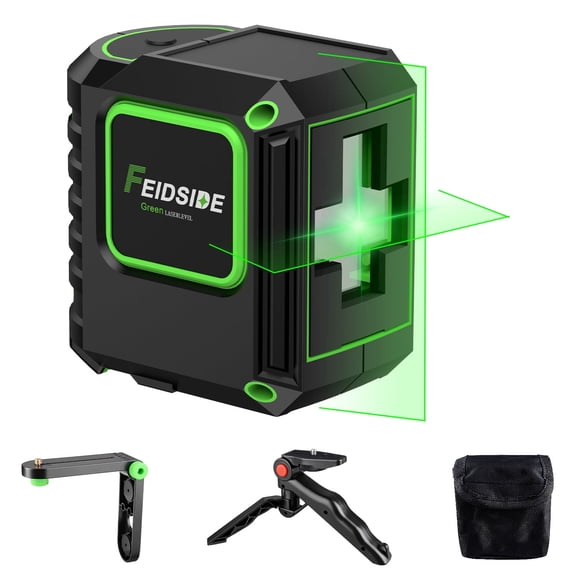 Laser Level with Tripod, Self-Leveling Cross Line Laser, Vertical and Horizontal Line, Rotatable 360 Degree, Manual Self leveling and Pulse Mode,IP54 Waterproof