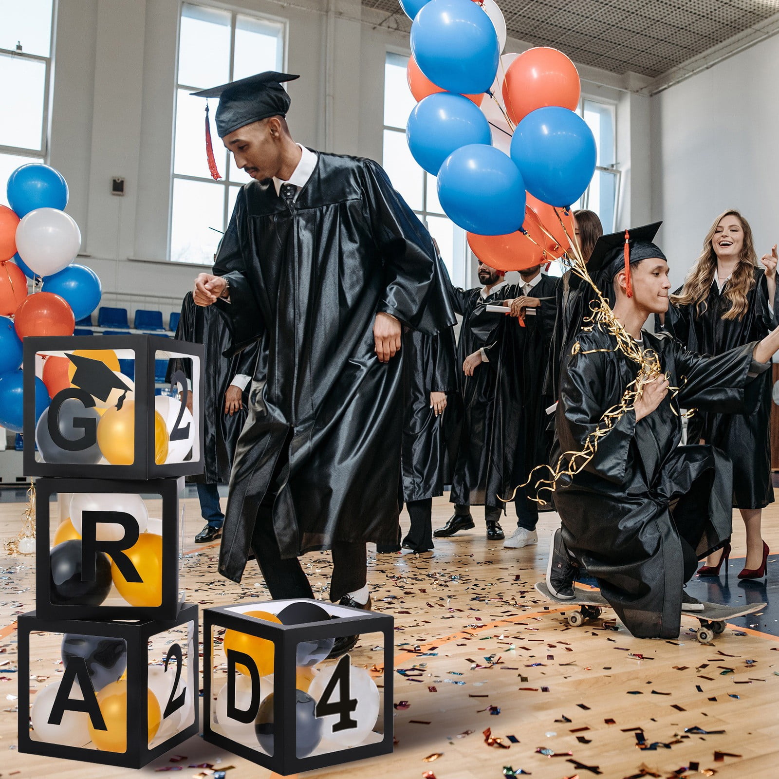 HOOUDO Graduation Season Party Box Decoration Clearance 2024 Balloons