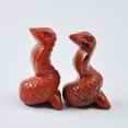 thumbnail image 1 of HOOUN 1.5" Natural Crystal Snake Carved Quartz Stone Serpent Rock Healing Reiki Decor-Red Stone-1PC (Random Pick), 1 of 4