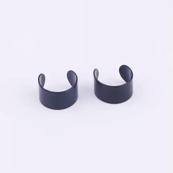 HOOUN 1pc Ear Clips Fake Unisex Stud Earrings Non Piercing Jewelry Ear Bone Clip-black
