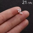 thumbnail image 1 of HOOUN 1* Stainless Steel Jewelry Dangle Nose Studs Nose Rings Nose Nails Body Piercing-21, 1 of 9