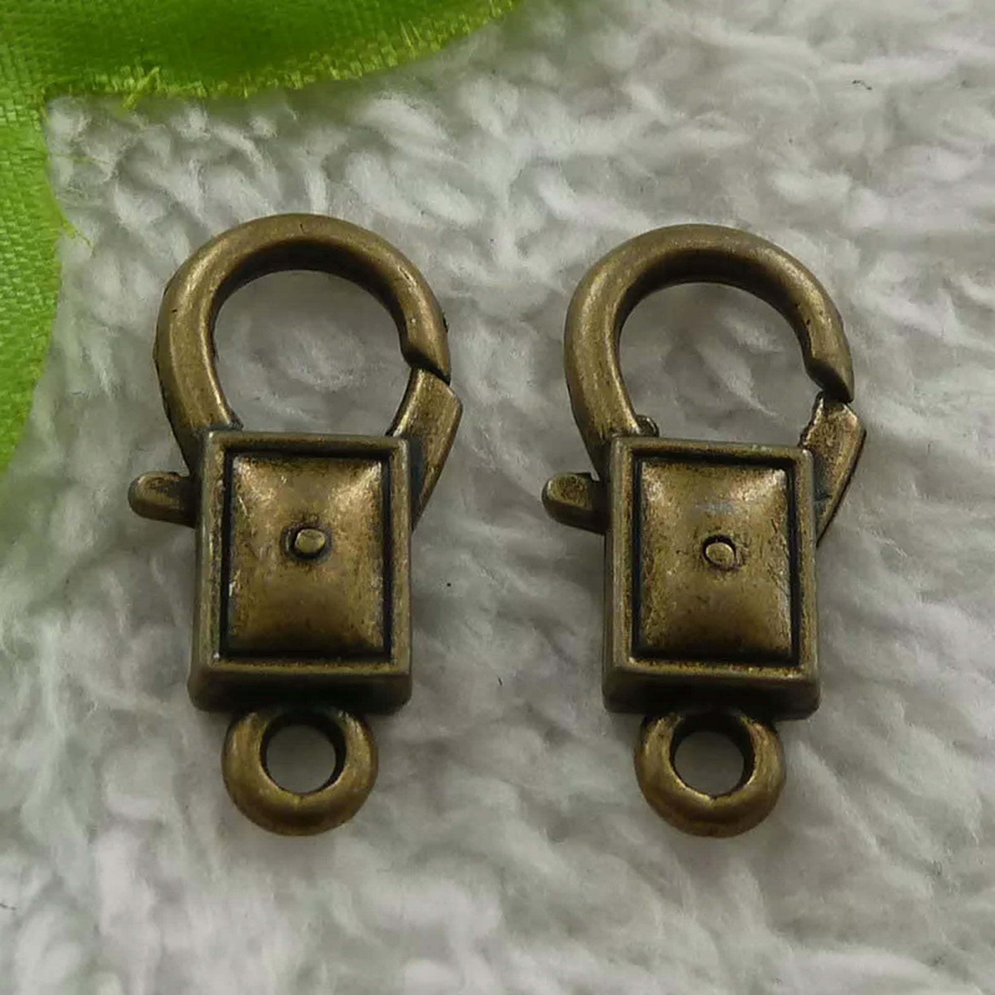 HOOUN 100 pcs bronze plated lobster clasps 27x13mm B4362