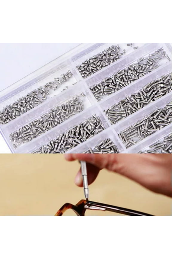 1000pcs Assorted Screws For Watch Eye Glasses Watchmaker Repair Part Tool HU-ca_