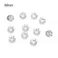 thumbnail image 1 of HOOUN 100pcs/Lot 8 10 mm Lotus Flower Bead Caps Cone End Beads Cap Filigree DIYJewelry-Silver Bead Caps-8mm, 1 of 7