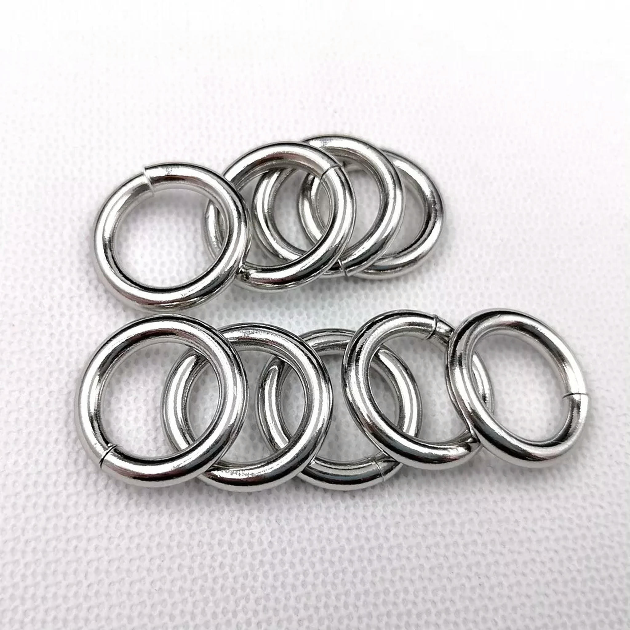 HOOUN 100pcs Strong Wire Cutting Stainless steel Open Jump Rings Split Rings 3*18mm