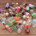 thumbnail image 1 of HOOUN 10Pcs Glass Bottles DIY Earrings Pendant Milk Cup Ball Jewelry Making Supplies-Bottle, 1 of 6