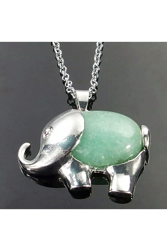 10pcs Agate Turquoise Jasper Gemstone Beads Elephant Charms Pendant Energy