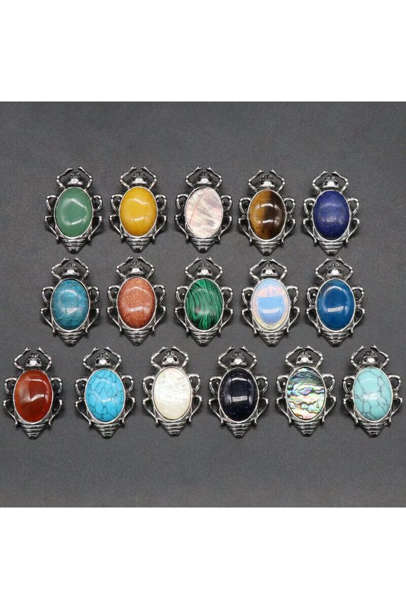 10pcs Cockroach Brooches Crystal Insect Themed Brooch Animal Fashion Brooch