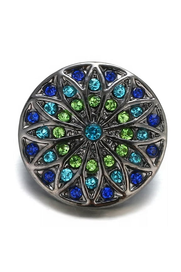 10pcs Crystal Alloy Charm Ginger Snap Button Fit 18mm Snap Necklace/Bracelet