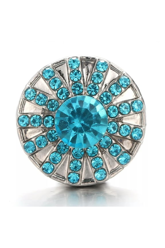 10pcs Crystal Chunk Charm Ginger Snap Button Fit 18mm Drill Snap Jewelry N1048