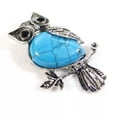 thumbnail image 1 of HOOUN 10pcs Natural Gemstone Waterdrop Beads Owl Pendant Breastpin Brooch Multipurpos-Blue Turquoise-10Pcs, 1 of 9