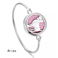 thumbnail image 1 of HOOUN 12 Constellation Aromatherapy Perfume Diffuser Locket Hook Bangle Jewelry Gift -01 Aries, 1 of 4