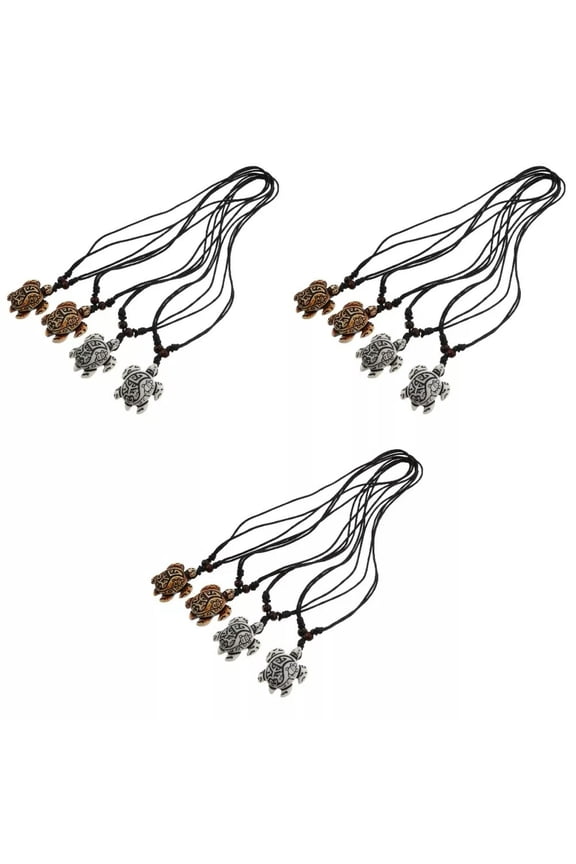 12 pcs Mothers Day Jewelry Gift Tortoise Jewelry Wolf Teeth Necklace