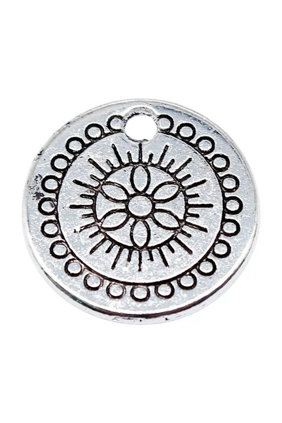 120 Pcs Tibetan Silver Pattern Charms Pendant 14x14MM DIY Jewelry Making C15682