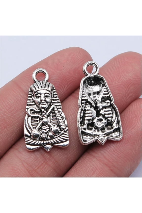 130 Pcs Tibet Silver Egyptian pharaoh Charms Pendant 27x14MM C14442