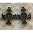 thumbnail image 1 of HOOUN 132 Pcs bronze plated Jesus cross Charms Pendant 22x18MM S5032 DIY Jewelry Makin, 1 of 3