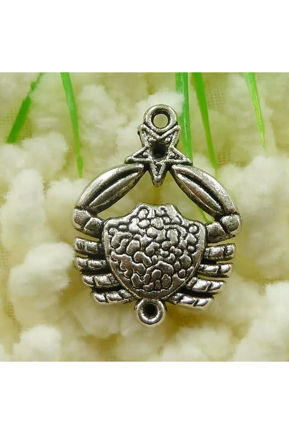 135 Pcs Tibetan Silver Crab Charms Pendant 22X16MM S096 DIY Jewelry Making