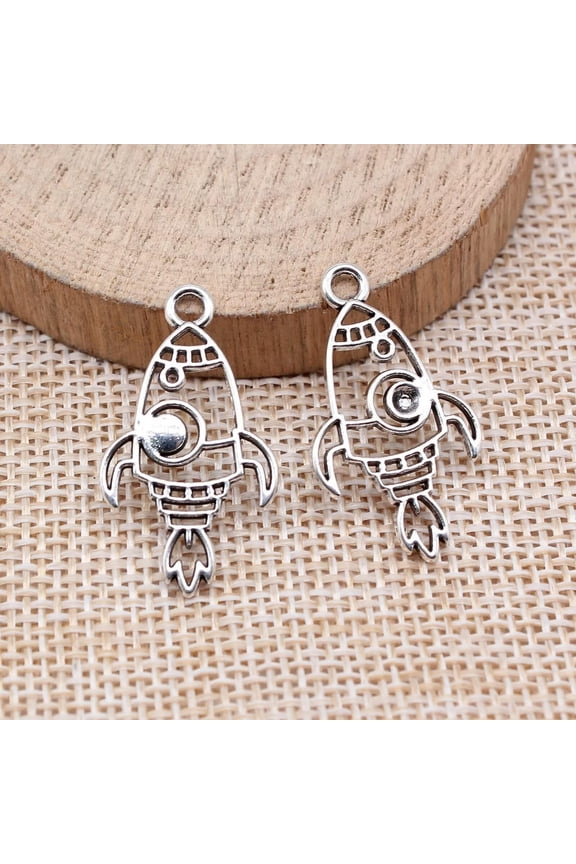 140 Pcs Tibetan Silver Rocket Charms Pendant 28X16MM DIY Jewelry Making C15620