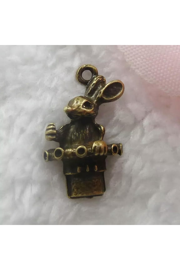 160 pcs bronze plated rabbit charms 25x14mm B070