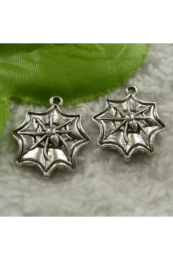160 pcs tibet silver cobweb charms pendant 22x18mm B4236