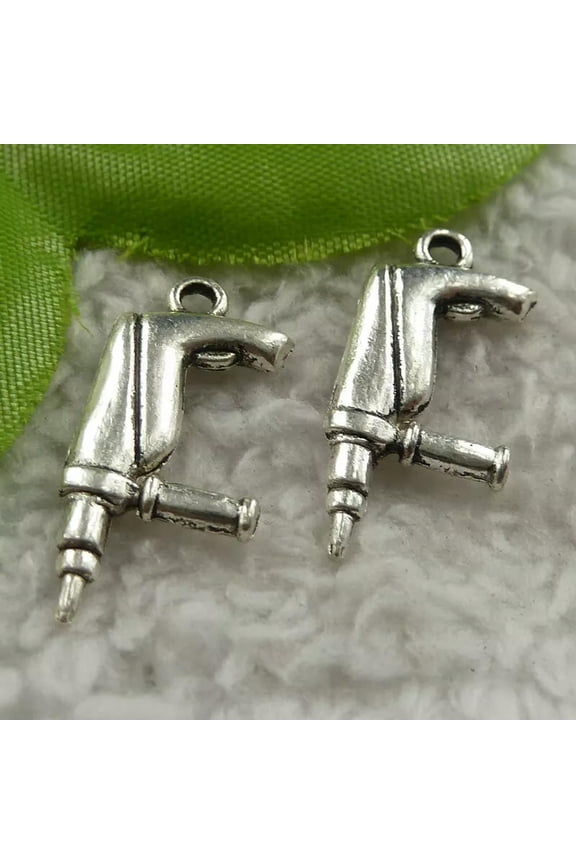 160 pcs tibet silver electric drill charms 27x12mm B4185