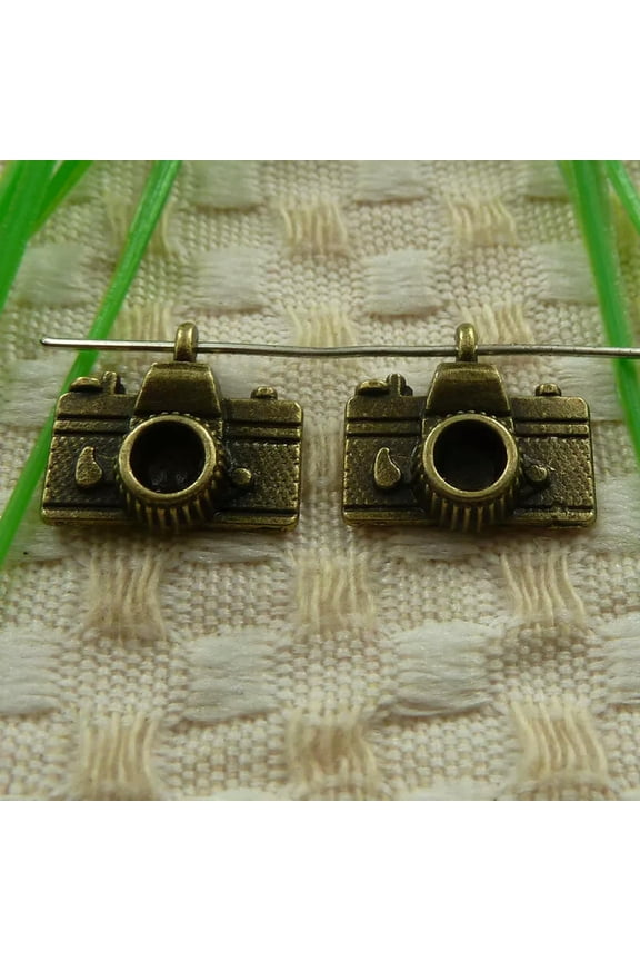 165 Pcs Bronze Plated Camera Charms Pendant 15X14MM S3879 DIY Jewelry Making