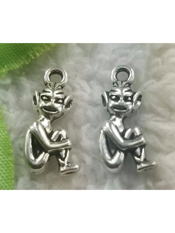 172pcs tibet silver monkey charms 20x9mm B5013