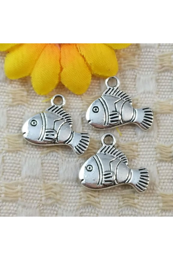 180 Pcs Tibetan Silver fish Charms Pendant 14x16MM S5235 DIY Jewelry Making