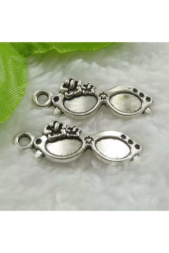 180 pieces tibet silver eyeglass charms pendant 30x11mm B601
