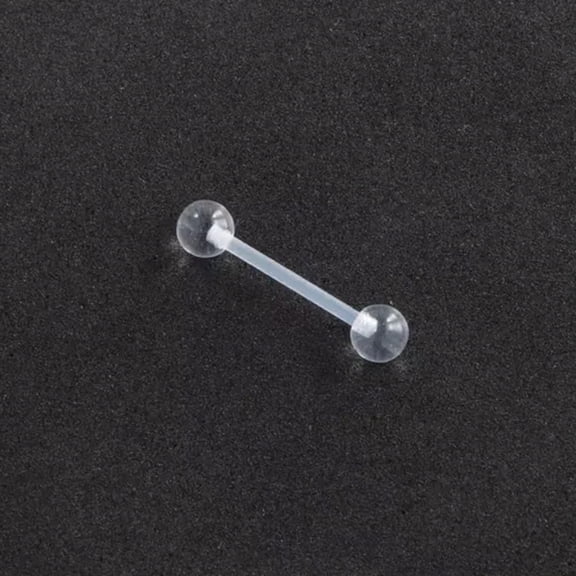 HOOUN 1Pc Clear Acrylic Nose Ring Lip Eyebrow Retainer Stud Ear Navel Piercing Jewelry-4