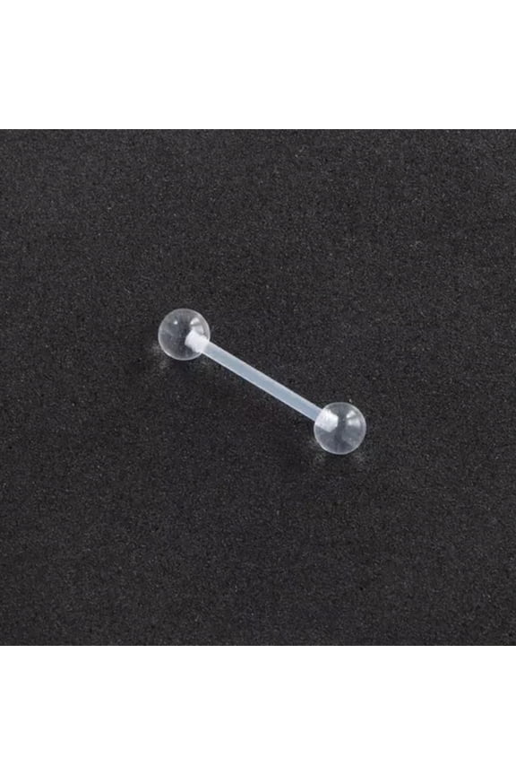 1Pc Clear Acrylic Nose Ring Lip Eyebrow Retainer Stud Ear Navel Piercing Jewelry-4