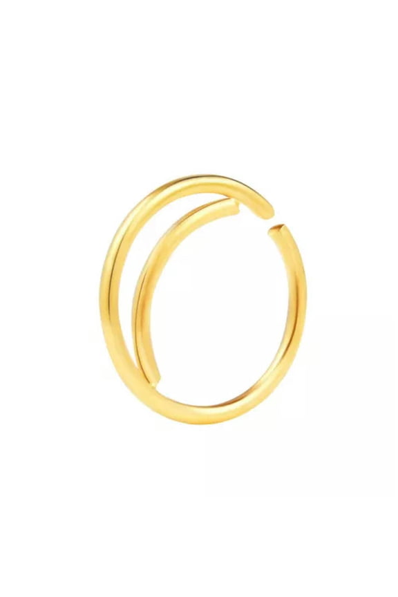 1Pcs Moon Shape Nose Hoop Fake Septum Nose Rings Helix Piercing Nose Rings -gold