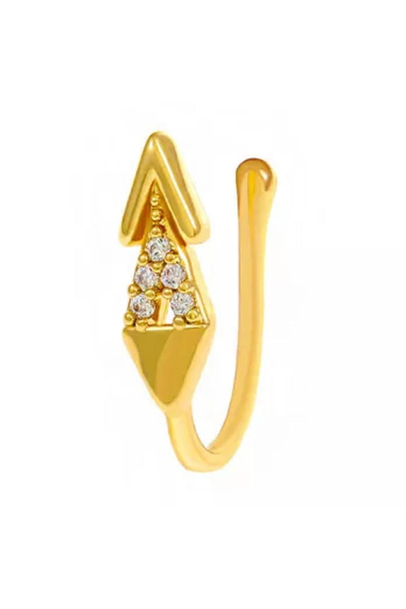1pc CZ Nose Ring U Shaped Nose Clip Cuff Non Piercing Body Jewelry Fashion-1