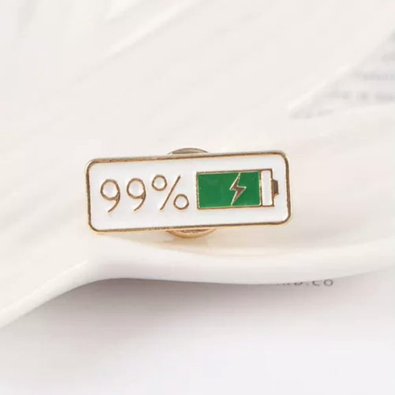 HOOUN 1pc Collar Button Pin Brooch Enamel Pins Creative Personality Funny Shape Badge-Green