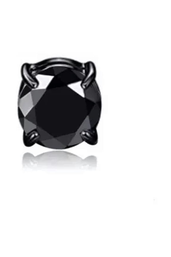 1pc Magnetic Stud Earrings Non-Piercing Clip On for Stainless Steel Studs Unisex-Black-8MM