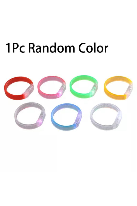 1pc Neon Light Up Bracelet Toys Luminous Wristbands LED Light Up Bracelets-1Pc Color Random