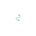 thumbnail image 1 of HOOUN 1pc S-shaped Lip Ring Eyebrow Stud Stainless Steel Spiral Twisted Nose Ring-7, 1 of 9