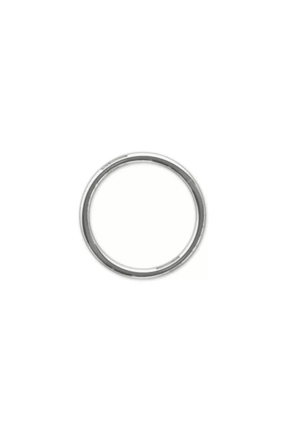 1pc Simple Stainless Steel Hinged Segment Nose Ring Septum Clicker Daith Hoop-Silver-1.2*8mm