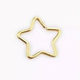 thumbnail image 1 of HOOUN 1pc Star Shape Fake Nose Ring Hoop Septum Rings Stainless Steel Nose Piercing-Gold, 1 of 7
