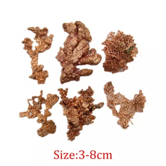 HOOUN 1x Random Natural Golden Copper Specimen Gems Crystal Raw Bulk Gemstones Mineral-40-50g-1PC (Random Pick)