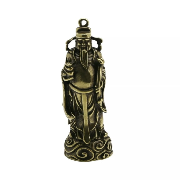 HOOUN 2.5" Feng Shui God of Wealth Chinese Wealthy God Statue for Money Luck Ornament